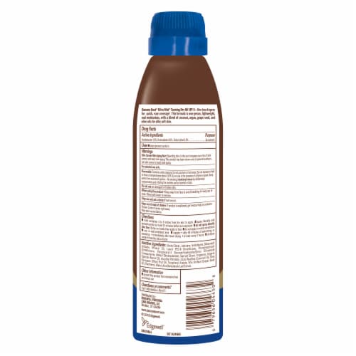 Banana Boat® Tanning Dry Oil with Coconut Oil SPF 8 Spray Sunscreen Perspective: back
