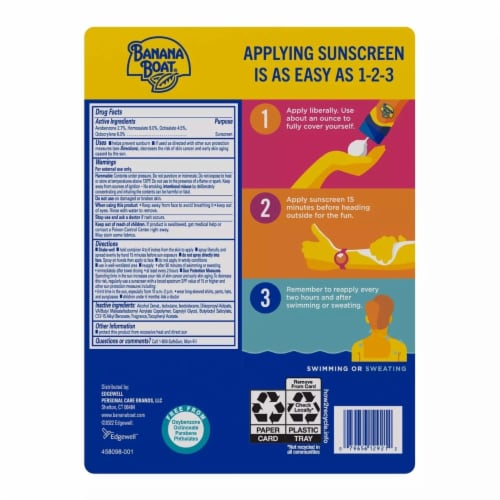 Banana Boat Ultra Sport UltraMist Sunscreen, SPF 50, 6 Ounce (Pack of 3) Perspective: back