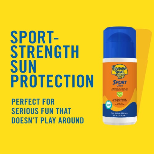 Banana Boat Sport Ultra Sunscreen Roll-On Lotion SPF 60+ Superior Endurance Vs Sweat + Water Perspective: back