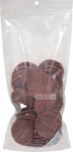 Old Trapper Chopped and Formed Pepperd Double Eagle Beef Jerky Perspective: back