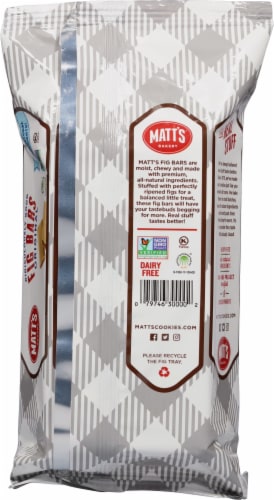 Matt's® Bakery Fig Bars Perspective: back
