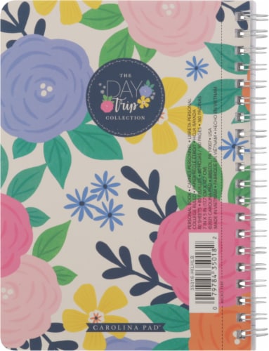 Carolina Pad™ Day Trip Floral Personal Book Perspective: back