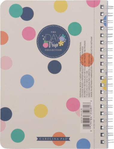 Carolina Pad Day Trip Personal Book Dots Journal Perspective: back