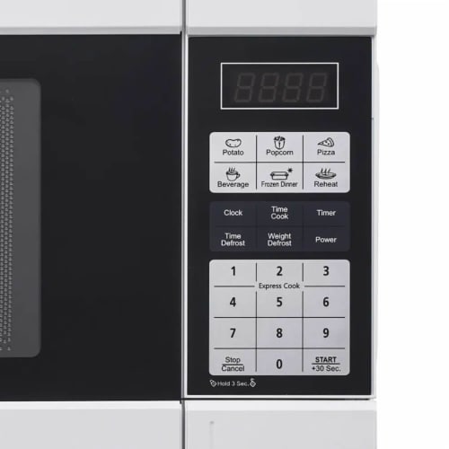 Avanti MT91K0W 0.9 Cu. Ft. Countertop Microwave - White Perspective: back