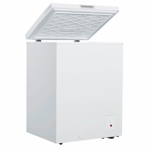 Avanti® White Chest Freezer Perspective: back