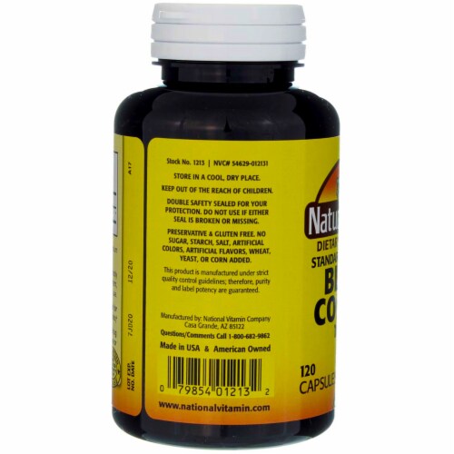 Nature's Blend Black Cohosh Capsules 160mg Perspective: back