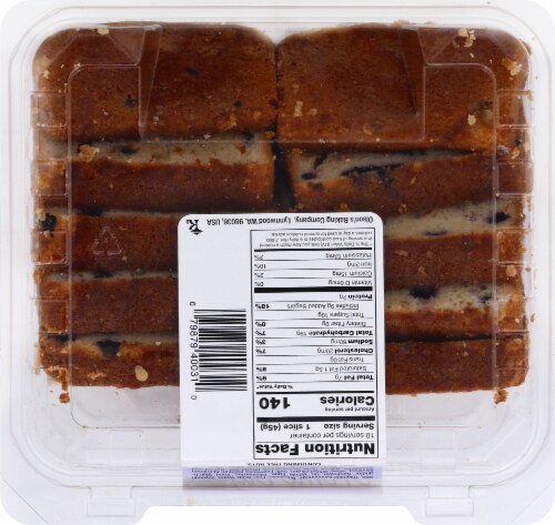 Olson's Baking Company Sliced Blueberry Creme Cake Perspective: back