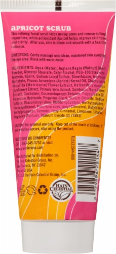 Queen Helene Invigorating Apricot Natural Facial Scrub Perspective: back