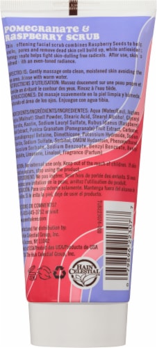 Queen Helene Pomegranate & Raspberry Facial Scrub Perspective: back