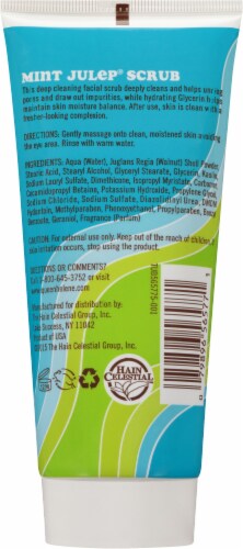 Queen Helene Mint Julep Natural Facial Scrub Perspective: back