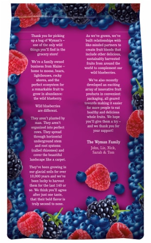 Wyman's Triple Berry Mix Frozen Fruit Perspective: back
