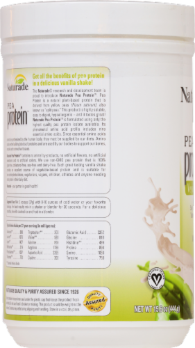 Naturade Pea Protein Vegan Shake Vanilla Perspective: back