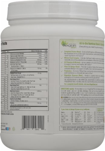 Naturade Vegan Smart Vanilla Nutritional Shake Perspective: back