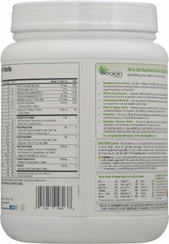 Naturade Vegan Smart All-in-One Chocolate Nutritional Shake Perspective: back