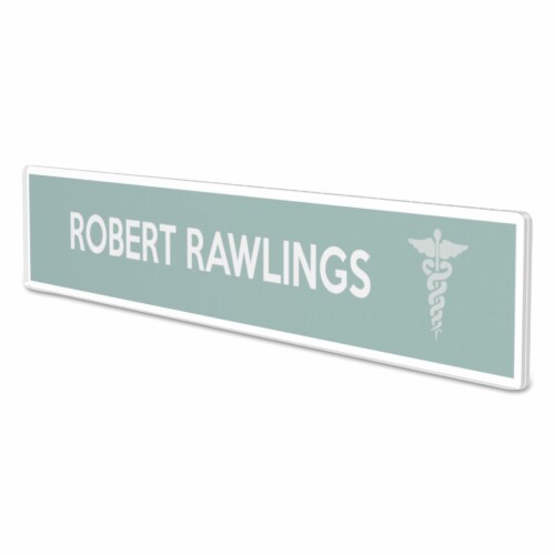 deflecto Superior Image Cubicle Sign Holder 8 1/2 x 2 Clear 587501 Perspective: back