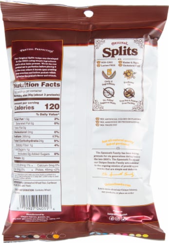 Splits® Original Pretzels Perspective: back