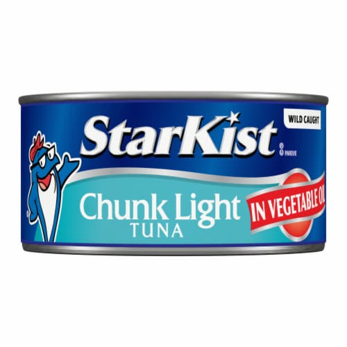 StarKist Chunk Light Tuna in Vegetable Oil Can Perspective: back