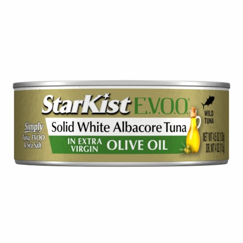 StarKist E.V.O.O. Solid White Albacore Tuna in Extra Virgin Olive Oil Can Perspective: back