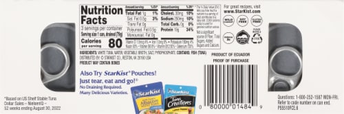 StarKist® Solid White Albacore Tuna in Water Perspective: back