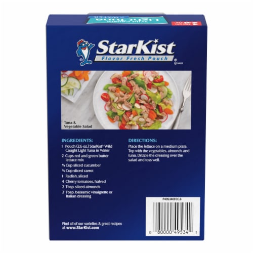 StarKist® Chunk Light Tuna in Water Value Pack Pouch Perspective: back