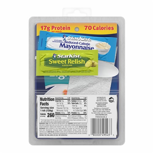 StarKist® Wild Caught Light Tuna in Water Lunch to Go® Kit Perspective: back