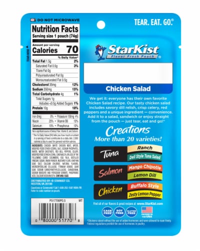 StarKist® Chicken Creations® Chicken Salad Perspective: back