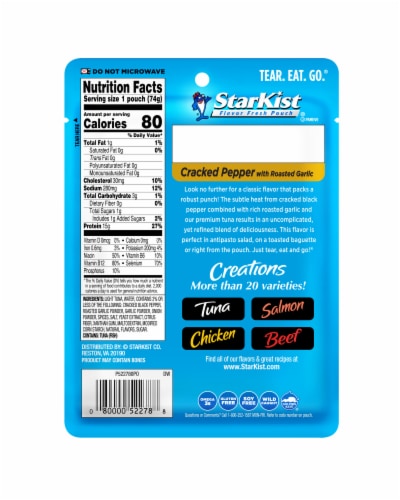 Starkist® Tuna Creation® Cracked Pepper With Roasted Garlic Perspective: back