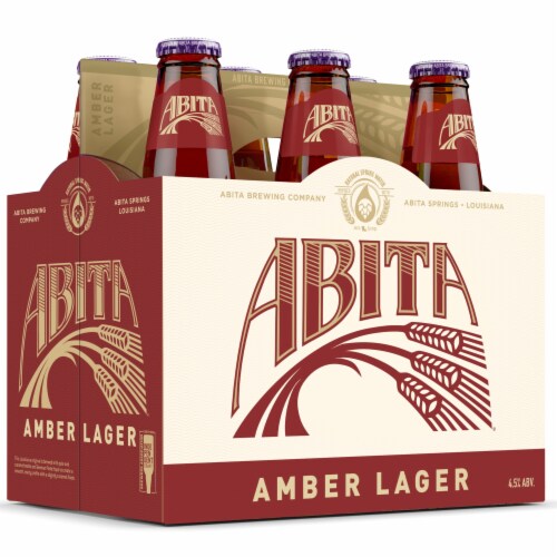 Abita Amber Lager Craft Beer Cans Perspective: back