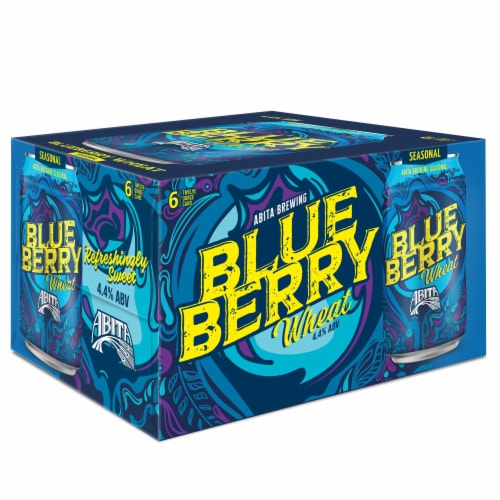 Abita Blueberry Wheat Craft Beer 6 Pack cans 12 fl oz 4.4% ABV Perspective: back