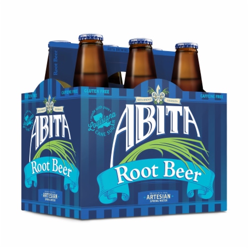 Abita Root Beer Caffeine-free Craft Soda 6 Pack bottles Perspective: back