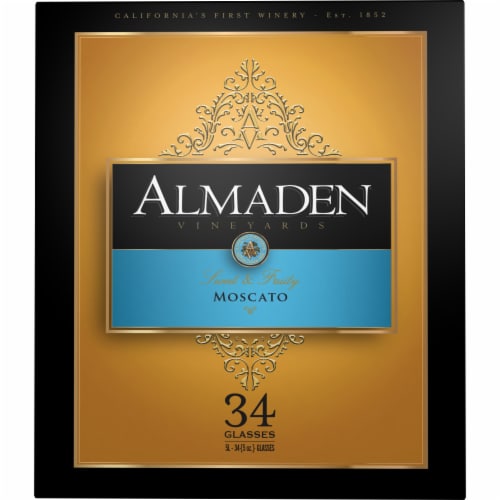 Almaden Moscato International Red Wine Perspective: back