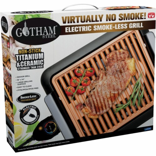 Gotham™ Steel Smokeless Grill Perspective: back