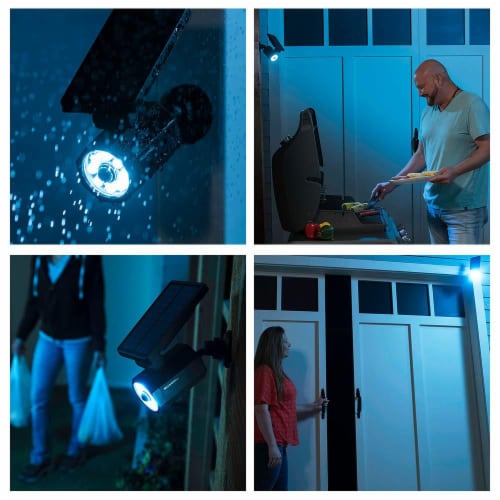 Bell and Howell® Motion Activated Solar Bionic Spotlight Perspective: back