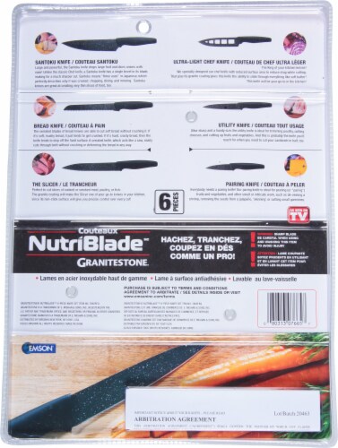 Granitestone Nutriblade Knife Set Perspective: back