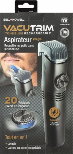 Bell and Howell Vacutrim Rechargeable Trimmer Perspective: back