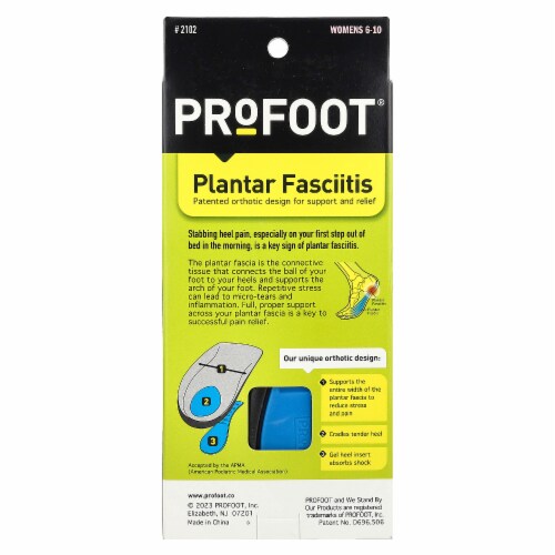Profoot® Women's Plantar Fascitis Orthotics Perspective: back