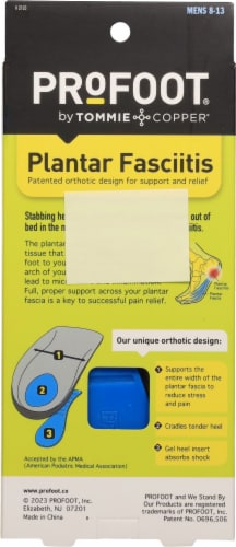 Profoot® By Tommie Copper® Plantar Fascitis Orthotic Inserts - Men's Size 8-13 Perspective: back