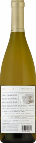 Columbia Winery Chardonnay White Wine Perspective: back