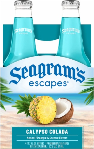 Seagram's Escapes® Calypso Colada Pineapple & Coconut Malt Beverage Cooler Perspective: back