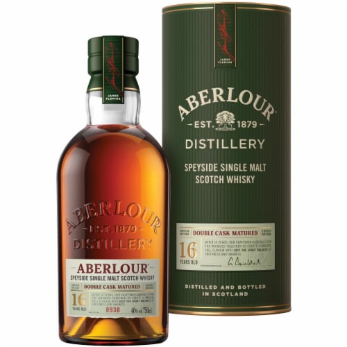Aberlour Aged 16 Years Double Cask Matured Single Malt Scotch Whisky Perspective: back