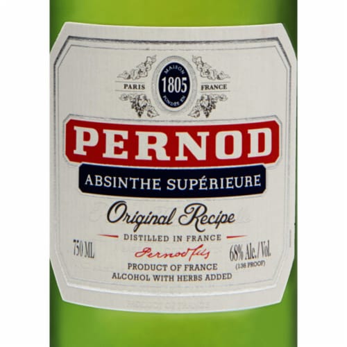Pernod Superieur The Original Recipe Anise Absinthe Perspective: back