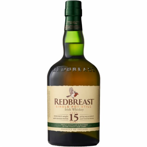 Redbreast Aged 15 Years Single Pot Still Irish Whiskey Perspective: back