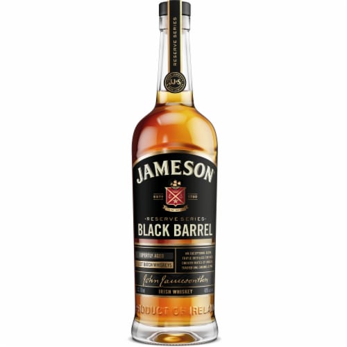 Jameson Black Barrel Blended Irish Whiskey Perspective: back