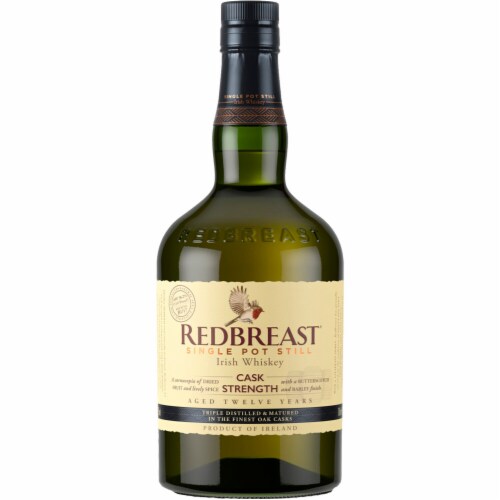 Redbreast Aged 12 Years Cask Strength Single Pot Still Irish Whiskey Perspective: back
