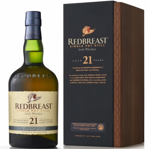 Redbreast Aged 21 Years Single Pot Still Irish Whiskey Perspective: back