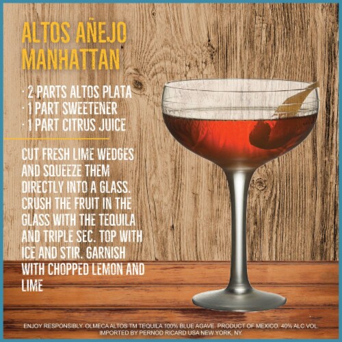 Olmeca Altos™ 100% Agave Plata Tequila Perspective: back