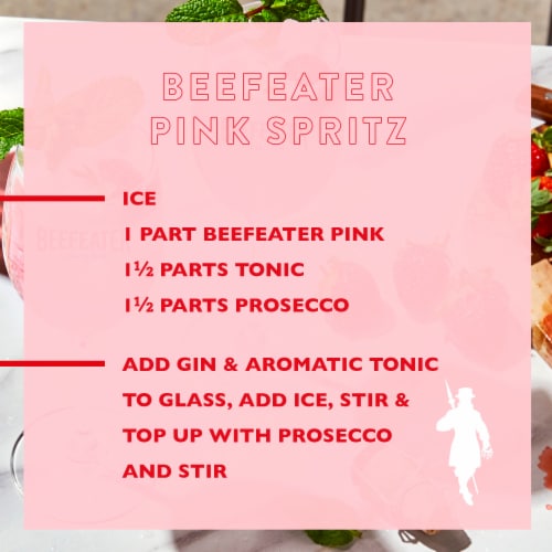 Beefeater Pink Strawberry Flavored Gin Perspective: back