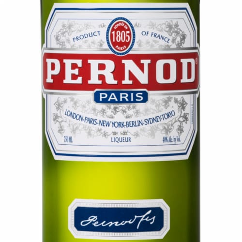 Pernod Anise Pastis Liqueur Perspective: back