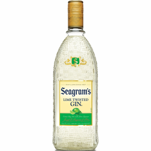 Seagram's Twisted Lime Gin Perspective: back