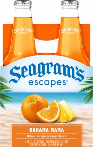 Seagram's Escapes® Bahama Mama Orange & Pineapple Malt Beverage Cooler Perspective: back